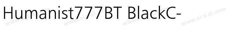 Humanist777BT BlackC字体转换 Humanist777BT BlackC字体转换